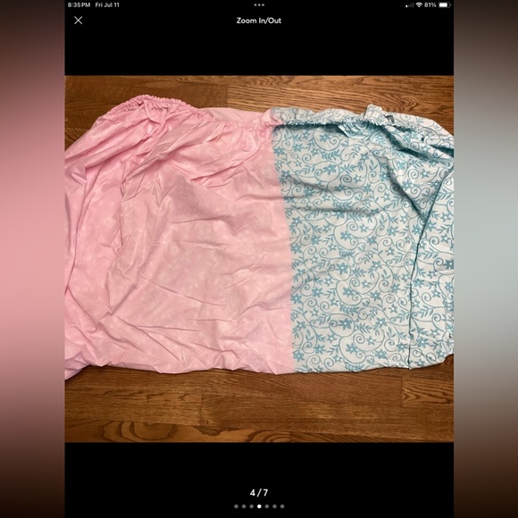 Westpoint Home Queen size reversible sheet set with matching reversible valances - Picture 9 of 10